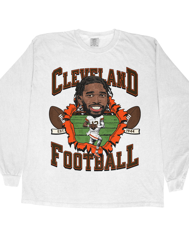 Cleveland Football SS Long Sleeve Tee