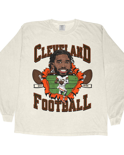 Cleveland Football SS Long Sleeve Tee