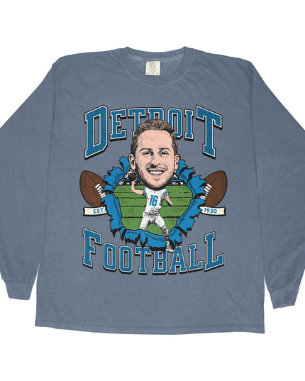 Detroit Football JG Long Sleeve Tee