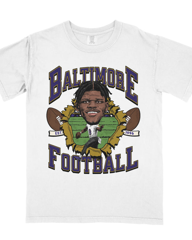 Baltimore Football LJ Tee