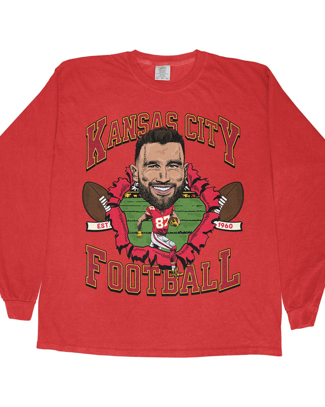 Kansas City Football TK Long Sleeve Tee