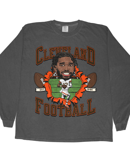 Cleveland Football SS Long Sleeve Tee