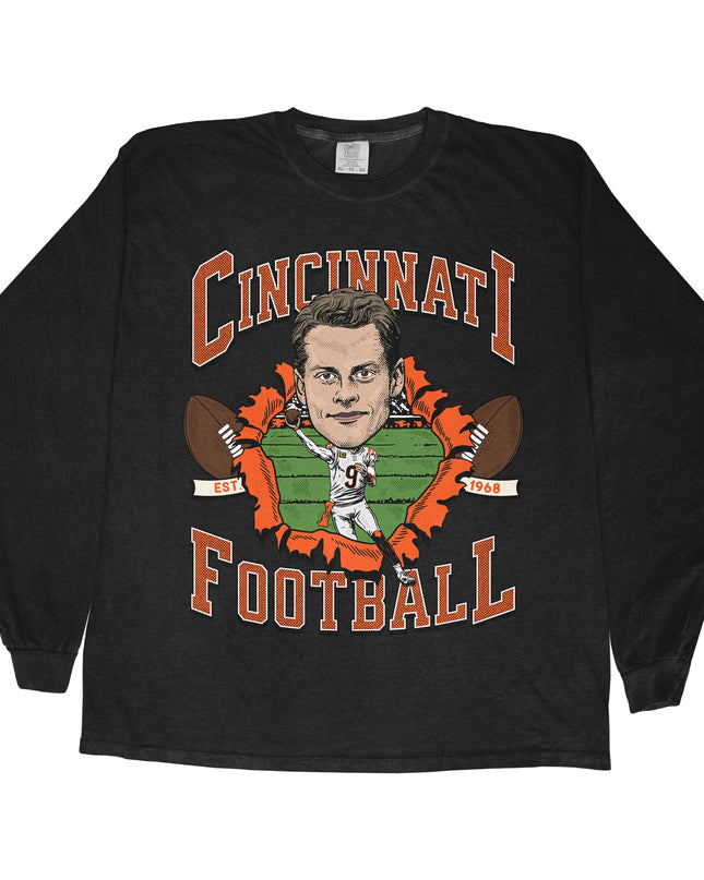Cincinnati Football JB Long Sleeve Tee