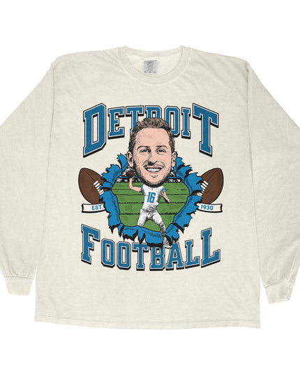 Detroit Football JG Long Sleeve Tee