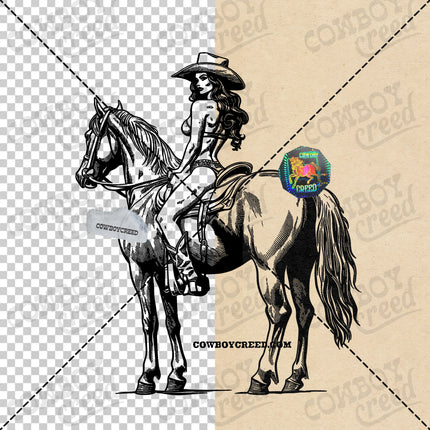 Cowgirl Bikini Horseback