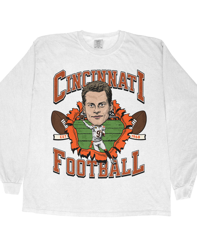 Cincinnati Football JB Long Sleeve Tee