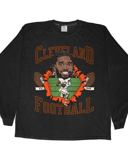 Cleveland Football SS Long Sleeve Tee