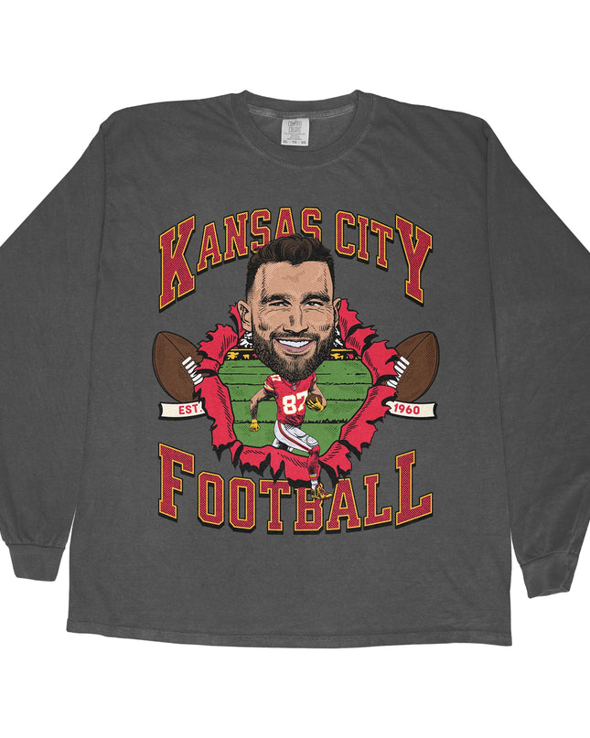 Kansas City Football TK Long Sleeve Tee