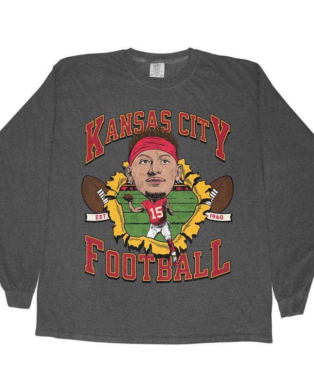 Kansas City Football PM Long Sleeve Tee
