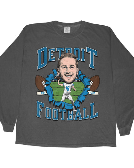 Detroit Football JG Long Sleeve Tee