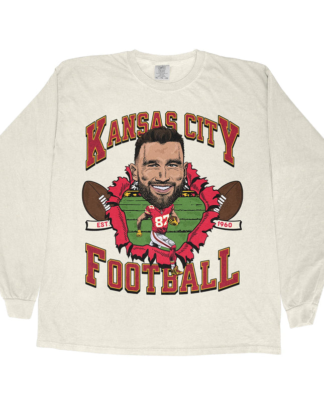 Kansas City Football TK Long Sleeve Tee