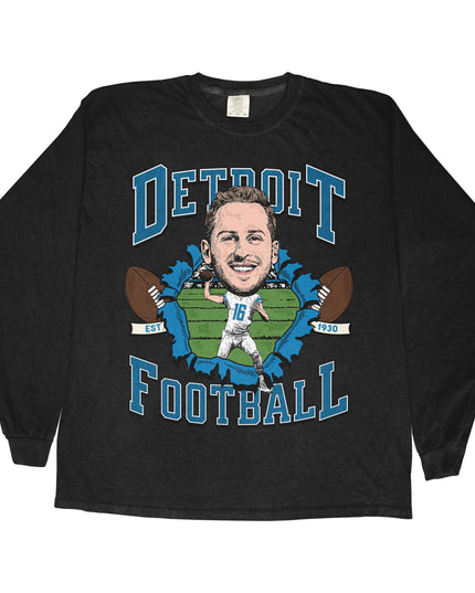Detroit Football JG Long Sleeve Tee