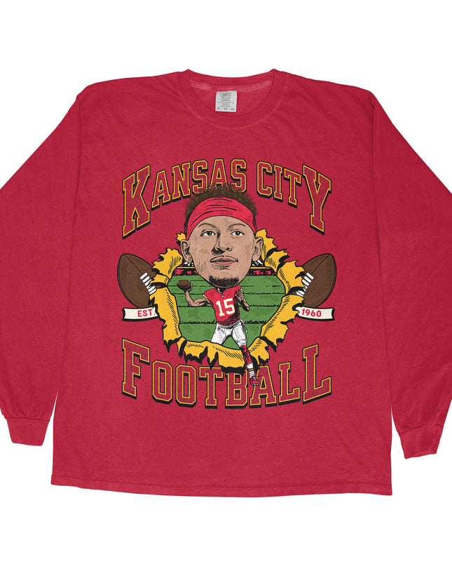 Kansas City Football PM Long Sleeve Tee