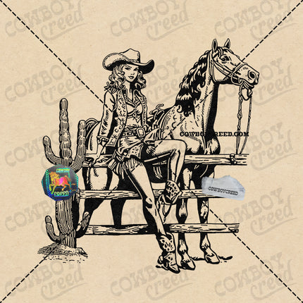 Cowgirl & Horse