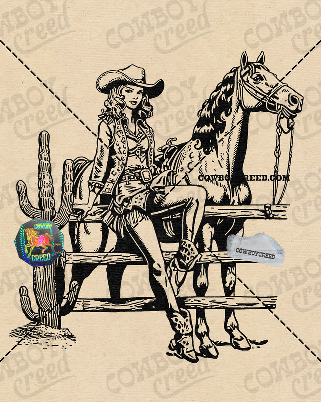 Cowgirl & Horse