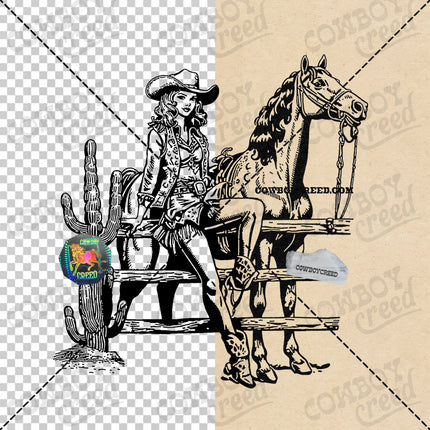 Cowgirl & Horse