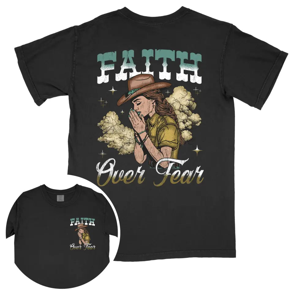 Faith Over Fear (Dark Shirt) (Front & Back)