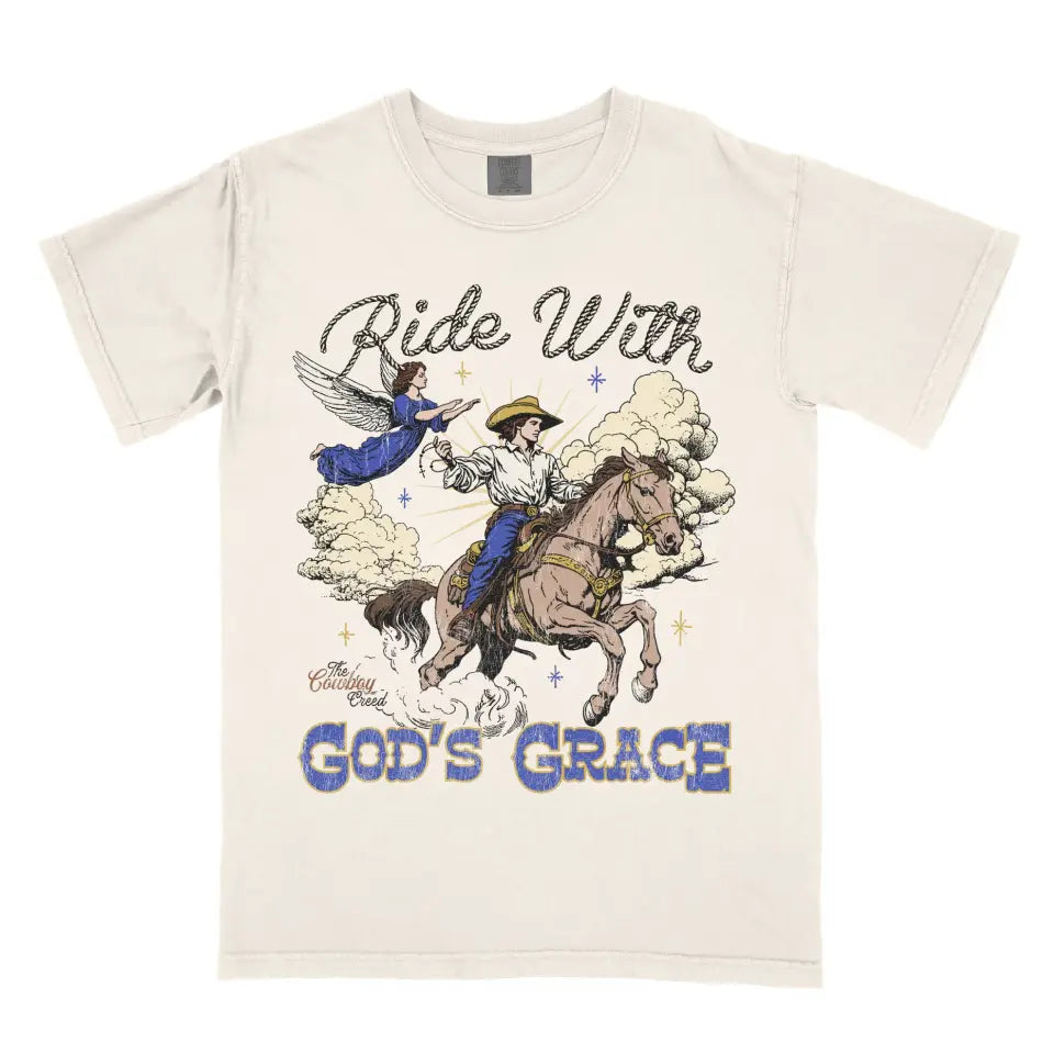 Ride With God's Grace (Cowboy Light Shirt)