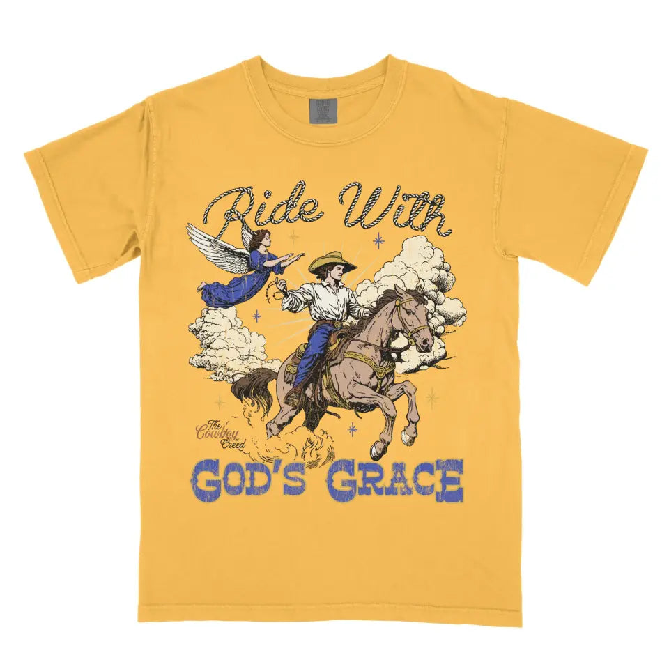 Ride With God's Grace (Cowboy Light Shirt)