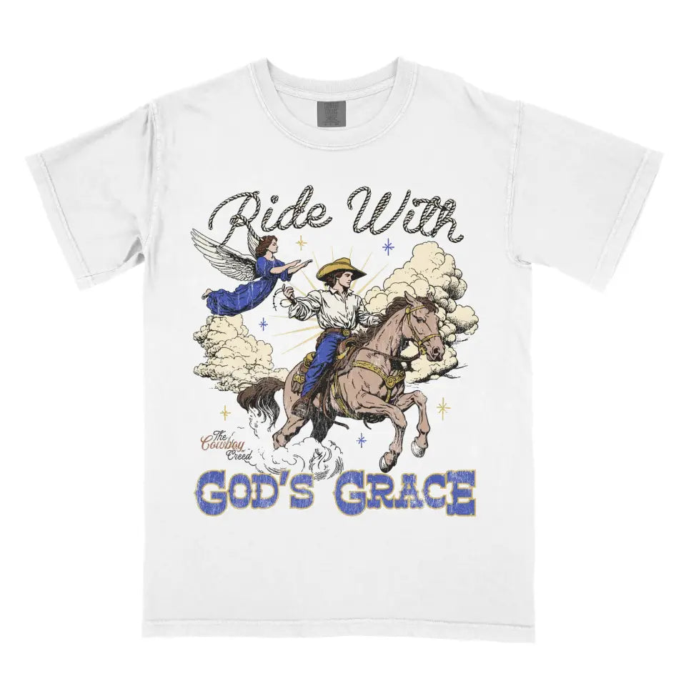 Ride With God's Grace (Cowboy Light Shirt)