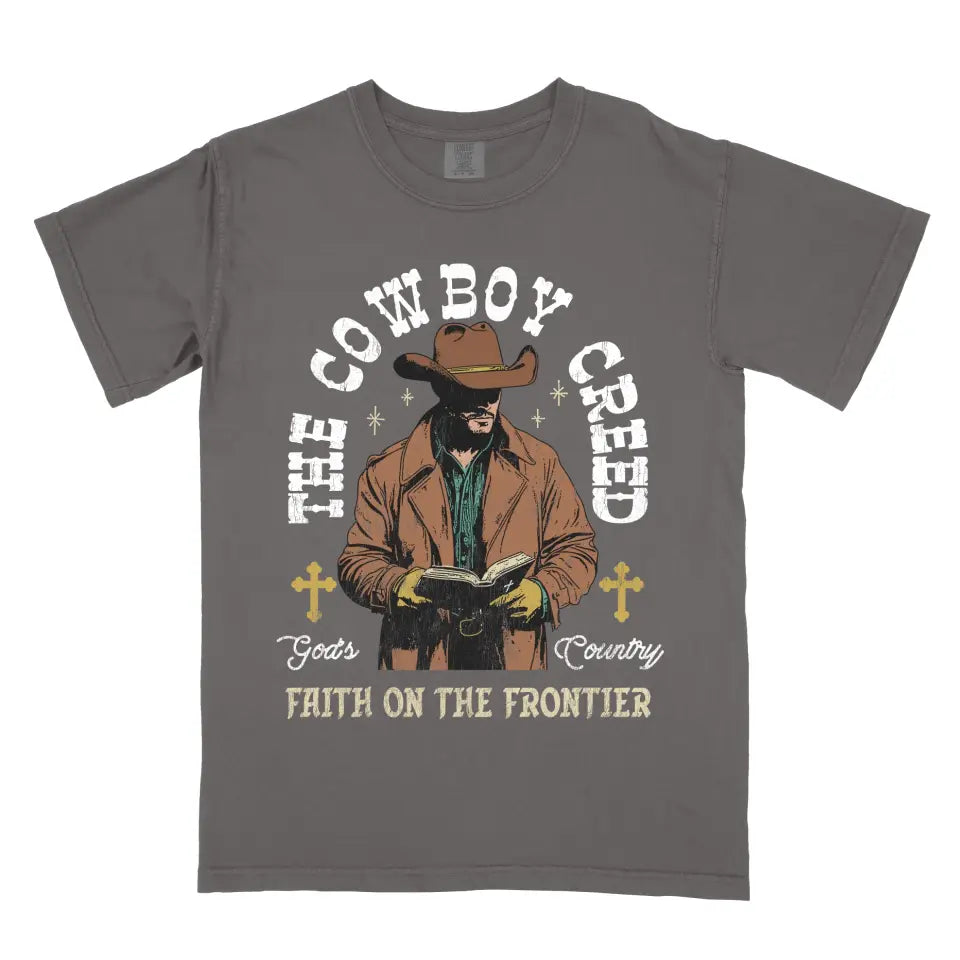 The Cowboy Creed Signature Tee (Dark Shirt)