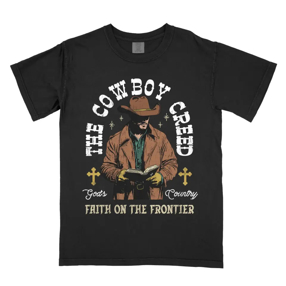 The Cowboy Creed Signature Tee (Dark Shirt)