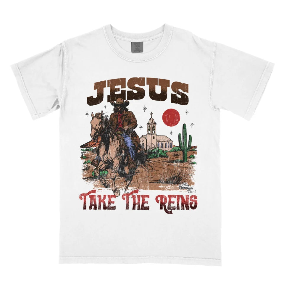 Jesus Take the Reins (Light Shirt)