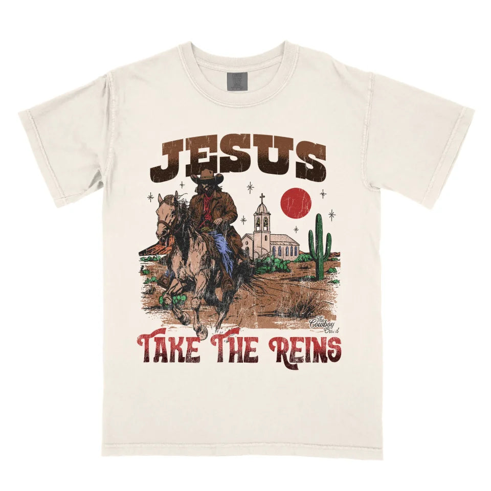 Jesus Take the Reins (Light Shirt)