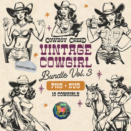 Vintage Cowgirl Bundle Vol. 3