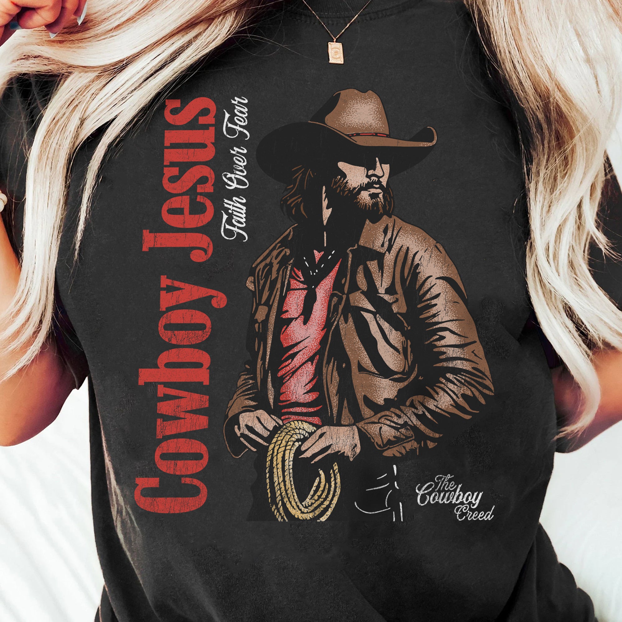 Cowboy Jesus Signature Tee (Dark Shirt)