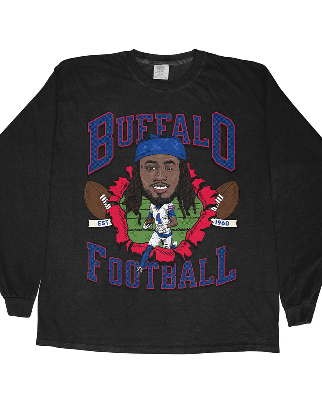 Buffalo Football JC Long Sleeve Tee