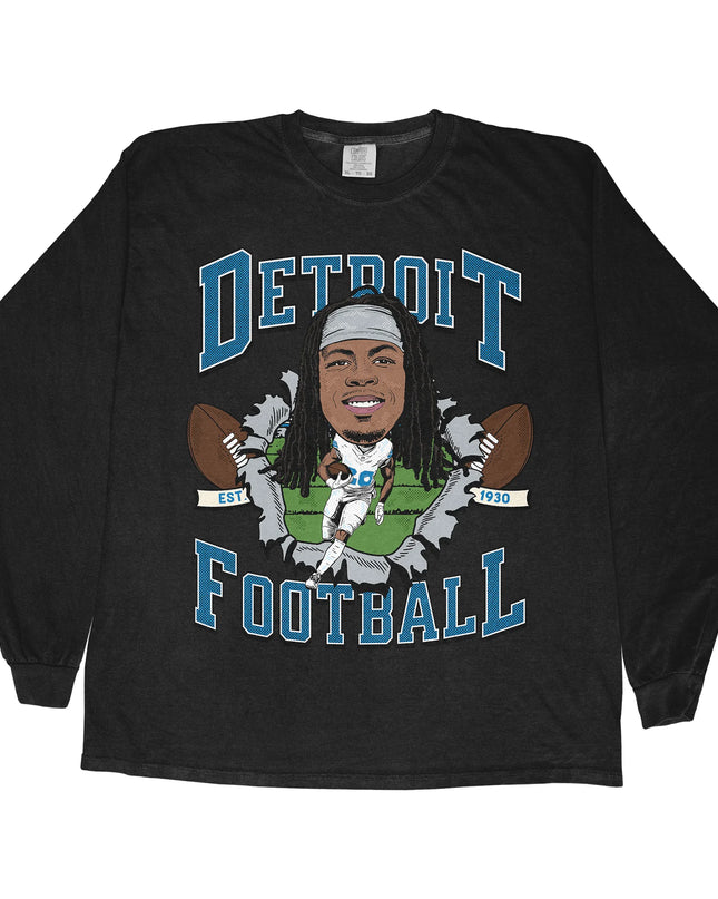 Detroit Football JG2 Long Sleeve Tee