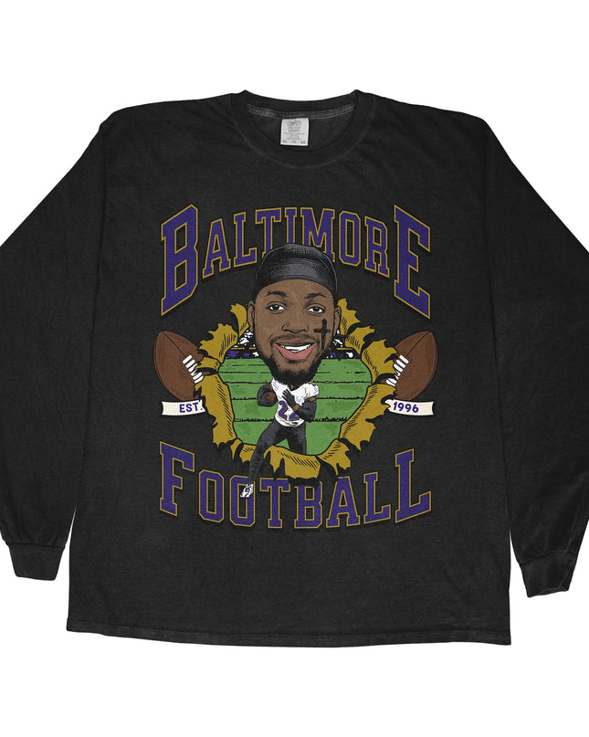 Baltimore Football DH Long Sleeve Tee