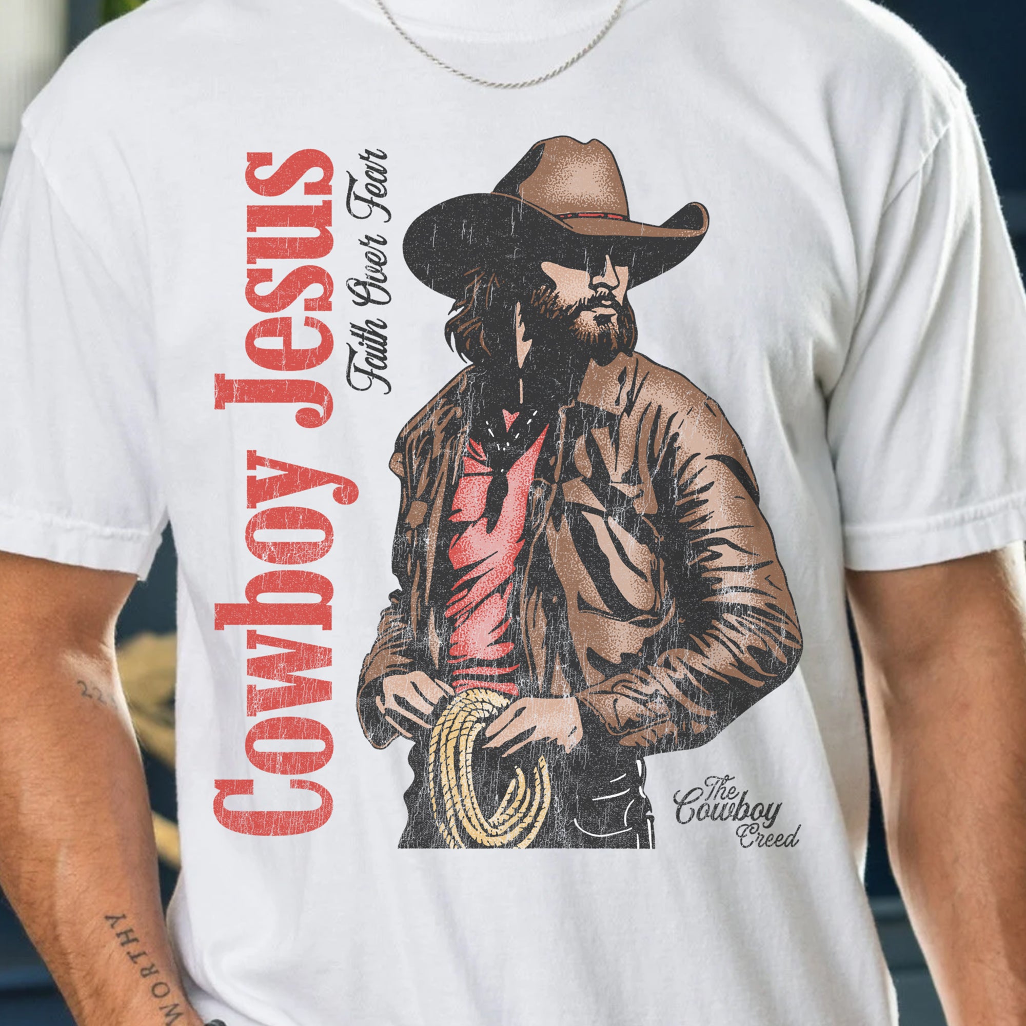 Cowboy Jesus Signature Tee (Light Shirt)