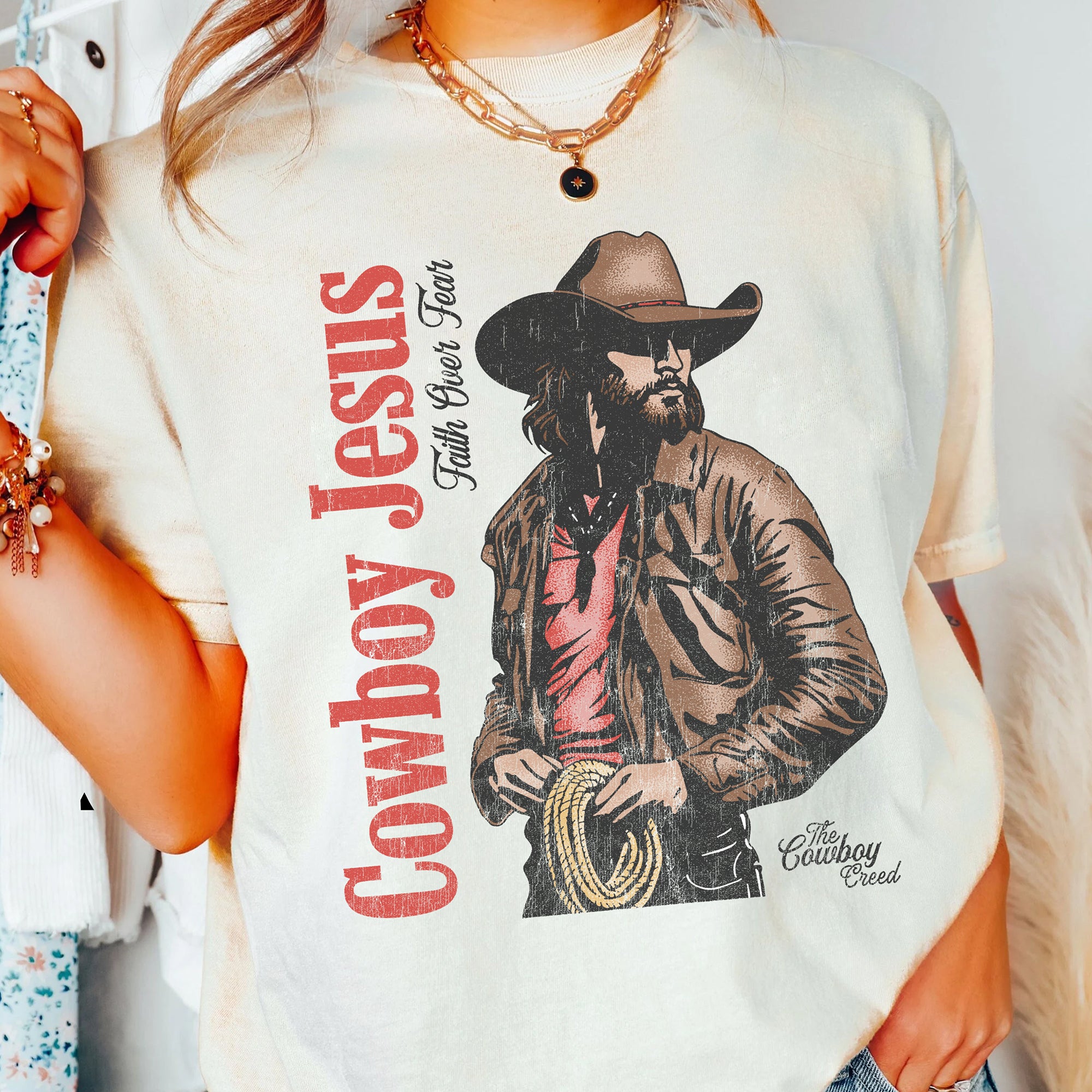 Cowboy Jesus Signature Tee (Light Shirt)