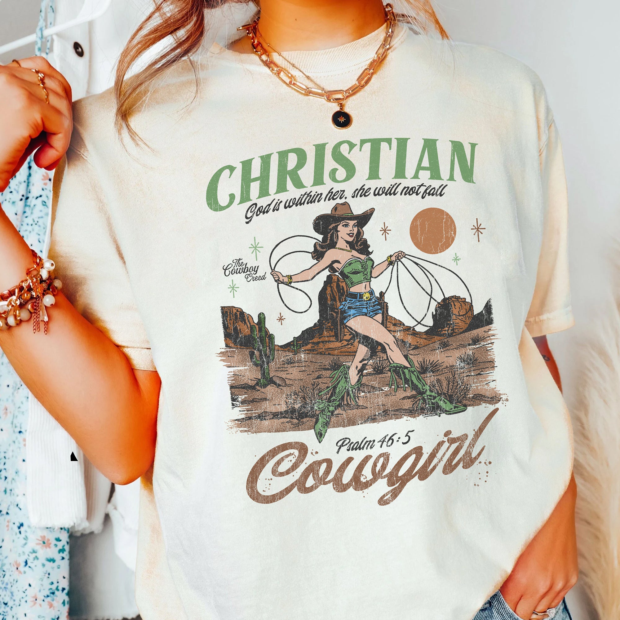 Christian Cowgirl (Light Shirt)