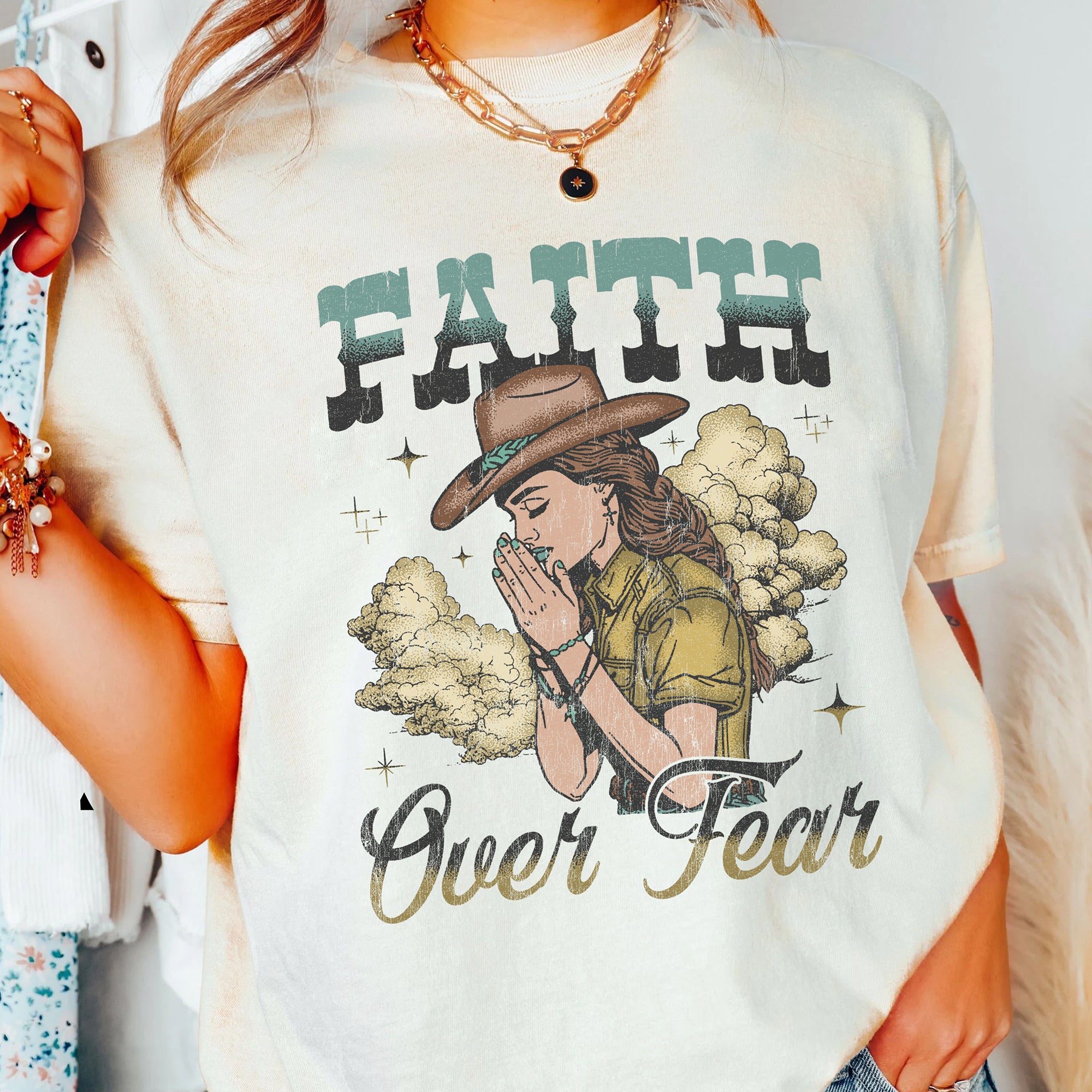 Faith Over Fear Tee (Light Shirt)