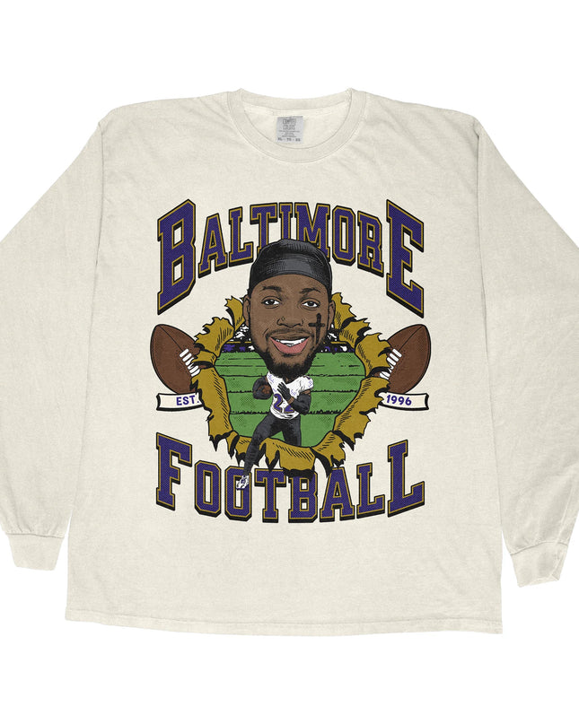 Baltimore Football DH Long Sleeve Tee