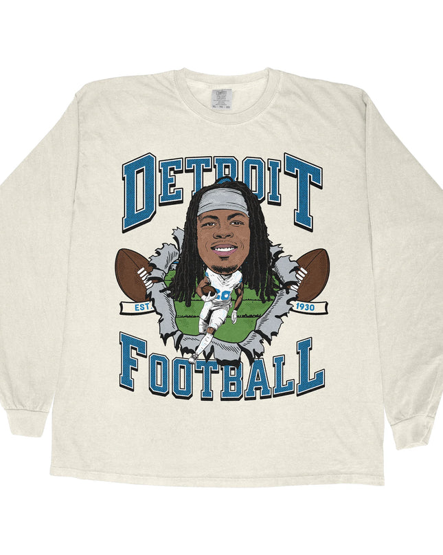 Detroit Football JG2 Long Sleeve Tee