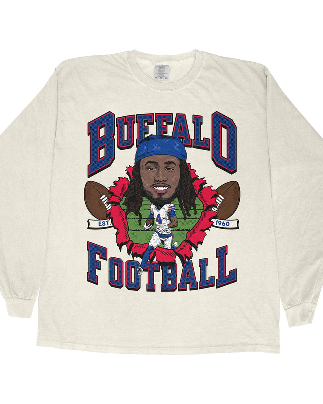 Buffalo Football JC Long Sleeve Tee