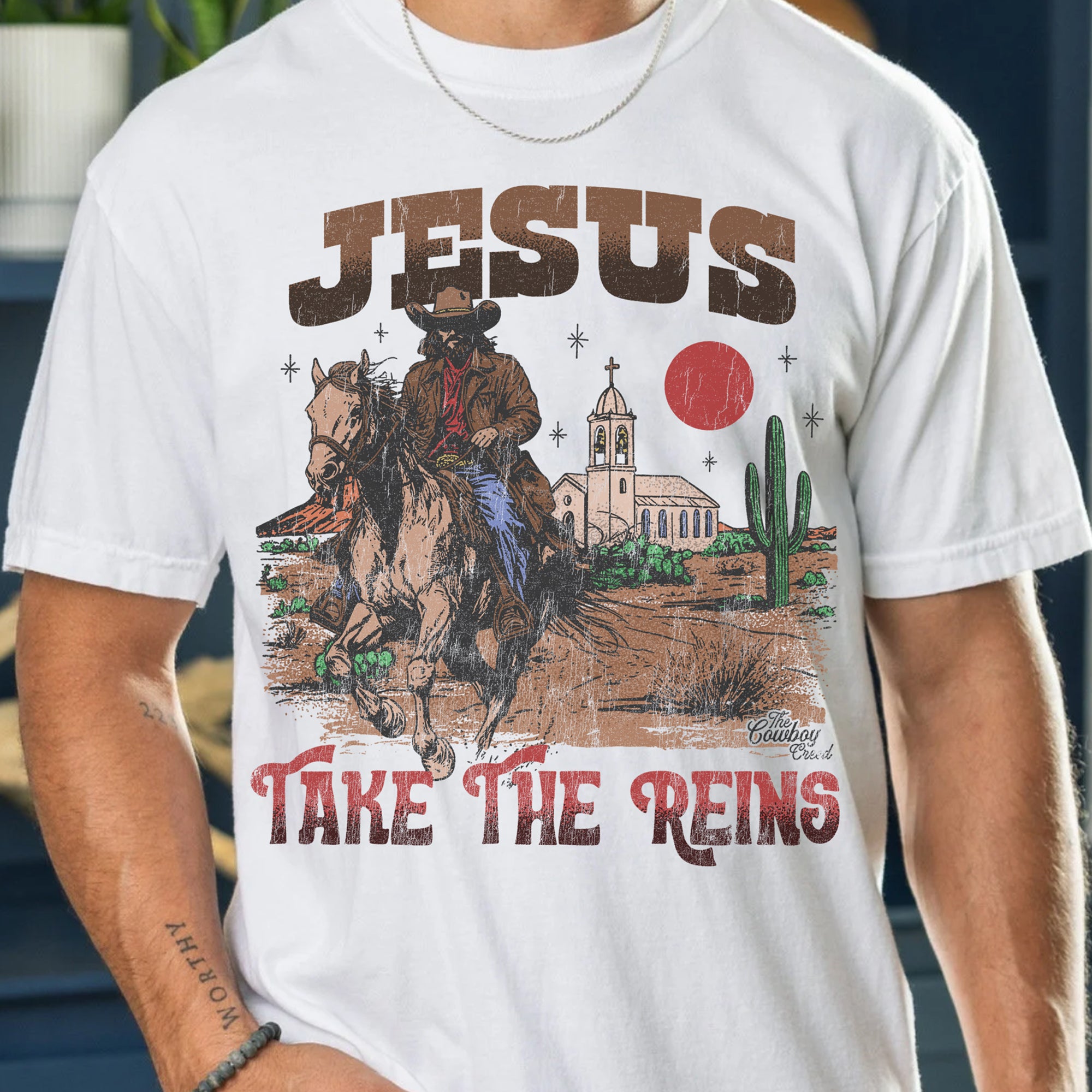 Jesus Take the Reins (Light Shirt)