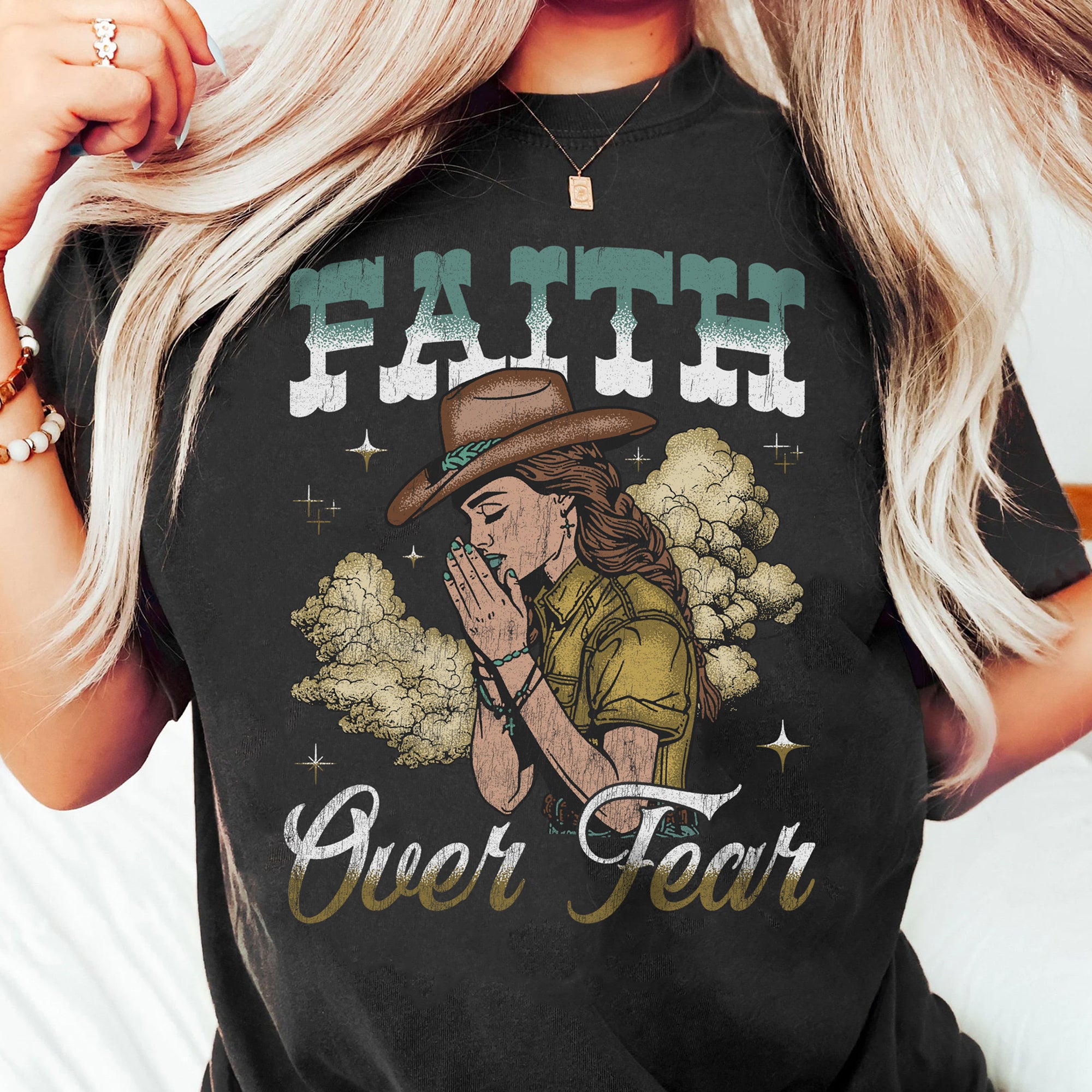 Faith Over Fear Tee (Dark Shirt)