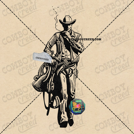 Cowboy Smoking