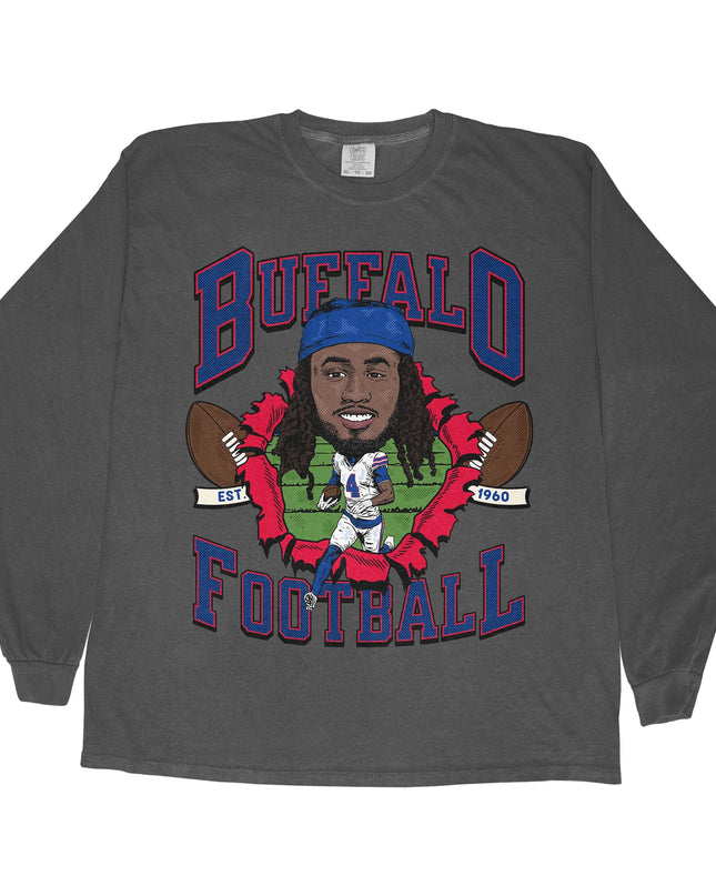 Buffalo Football JC Long Sleeve Tee