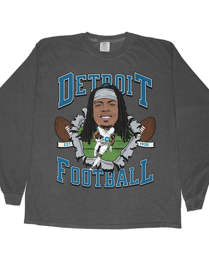 Detroit Football JG2 Long Sleeve Tee