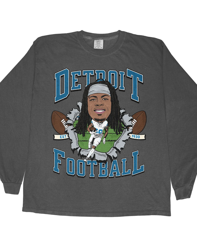 Detroit Football JG2 Long Sleeve Tee