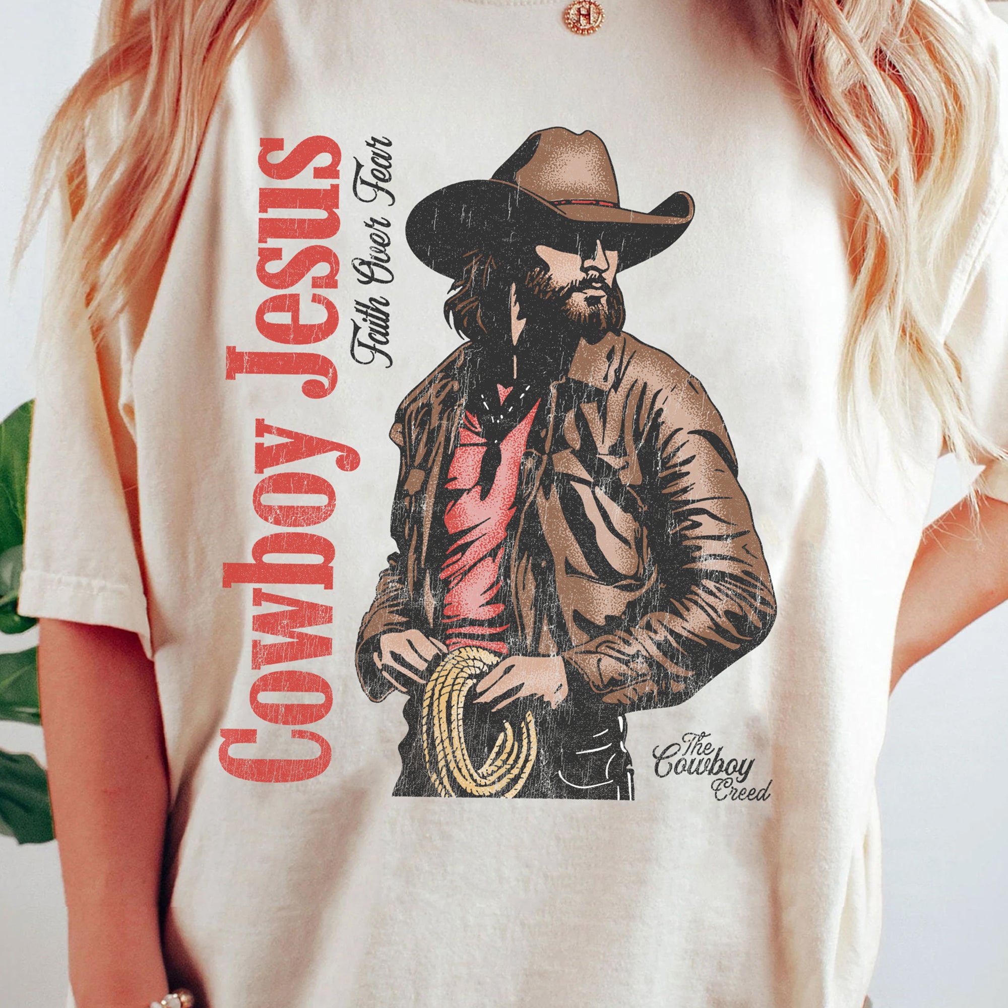 Cowboy Jesus Signature Tee (Light Shirt)