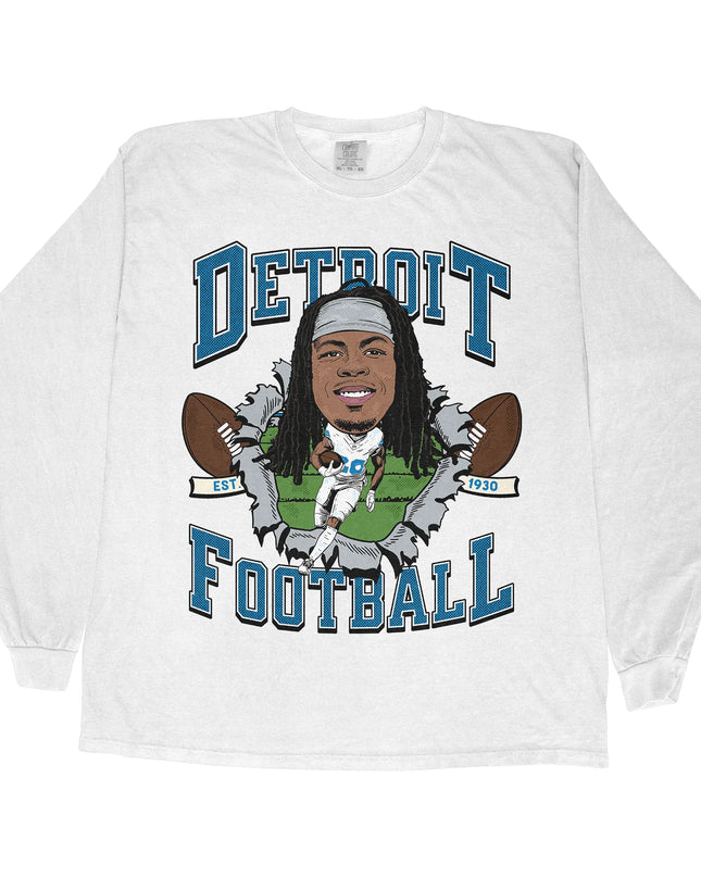 Detroit Football JG2 Long Sleeve Tee